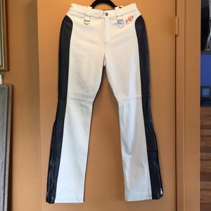 HD Genuine Leather Black & Vanilla Lined Pants